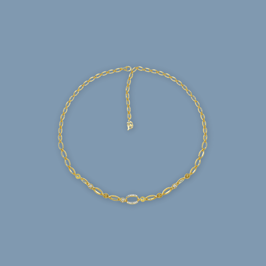 Perly Lustre Tiger Chain Necklace