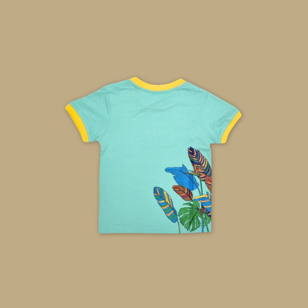 Bird Paradise Kids Macaw Blue T-shirt - MANDAI WILDLIFE RESERVE