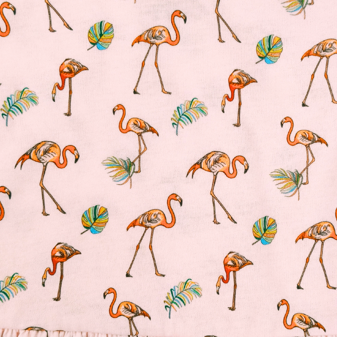 Colorful Flamingo Kids All Over Print Girl Dress - MANDAI WILDLIFE RESERVE