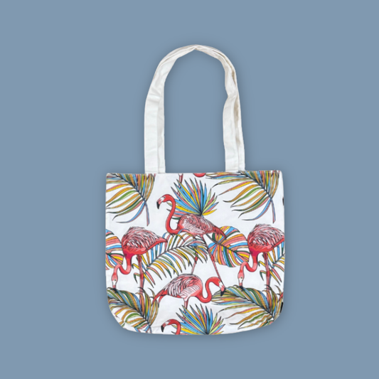 Fying With Colour Flamingo Reversible Tote Bag