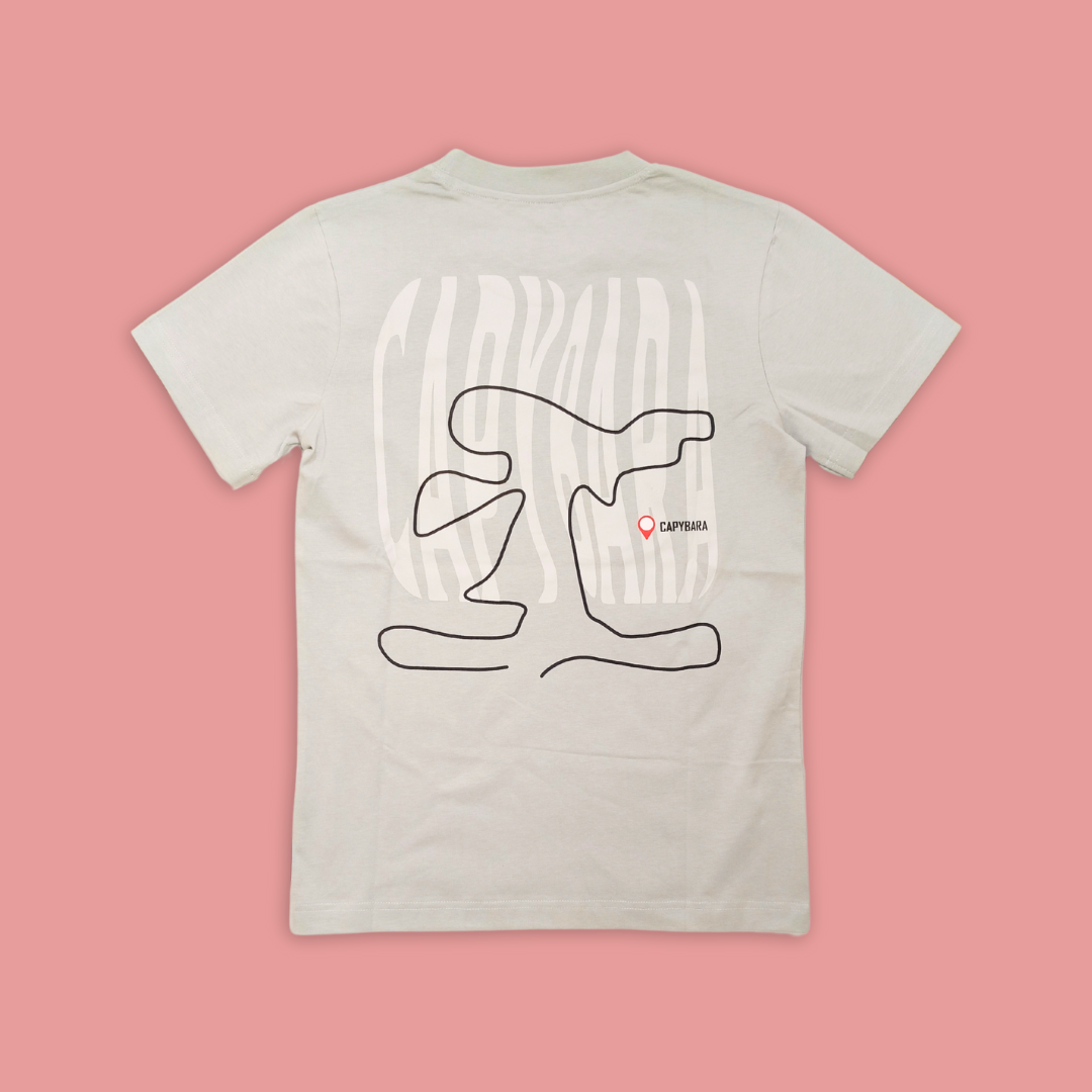 River Wonders Capybara Map Adult T-Shirt MANDAI WILDLIFE RESERVE