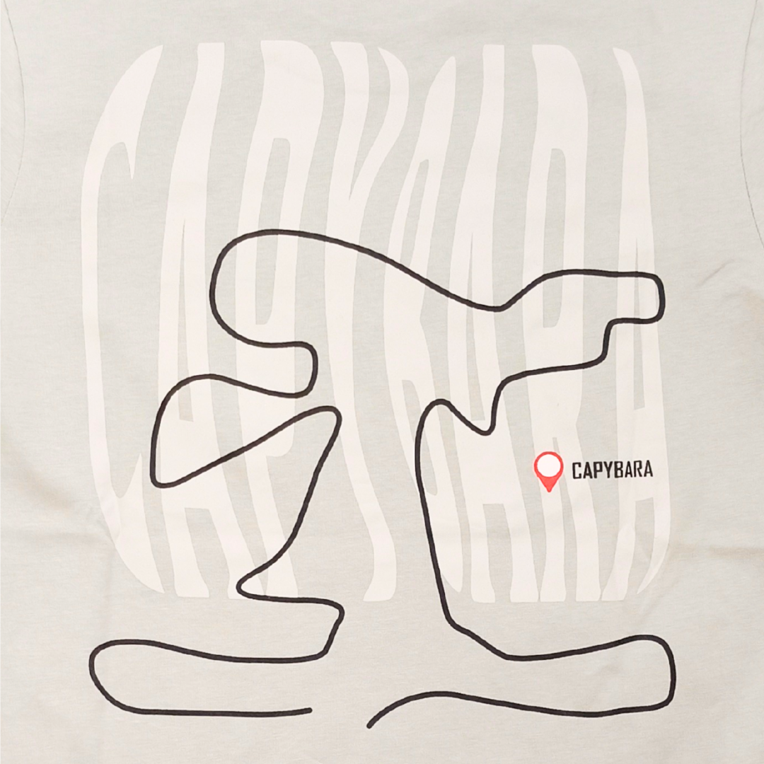 River Wonders Capybara Map Adult T-Shirt MANDAI WILDLIFE RESERVE