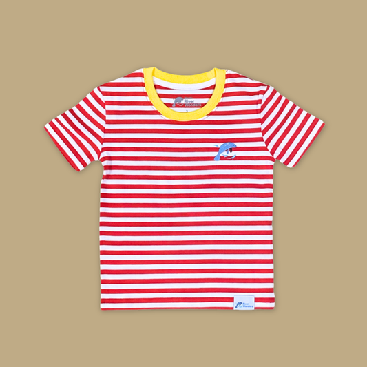 River Wonders Red Stripe Adult T-Shirt