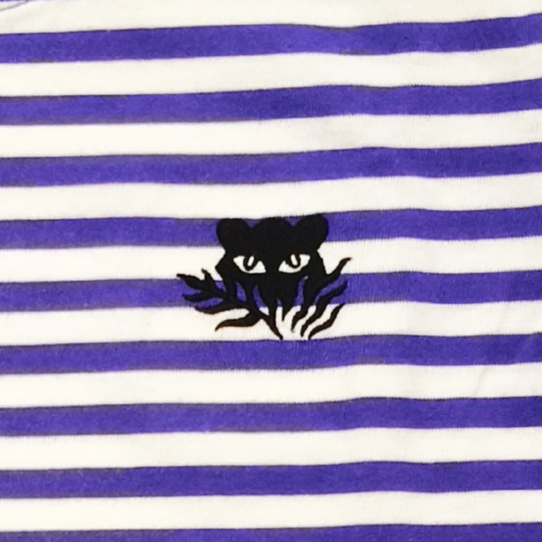Night Safari Navy Stripe Kids T-Shirt