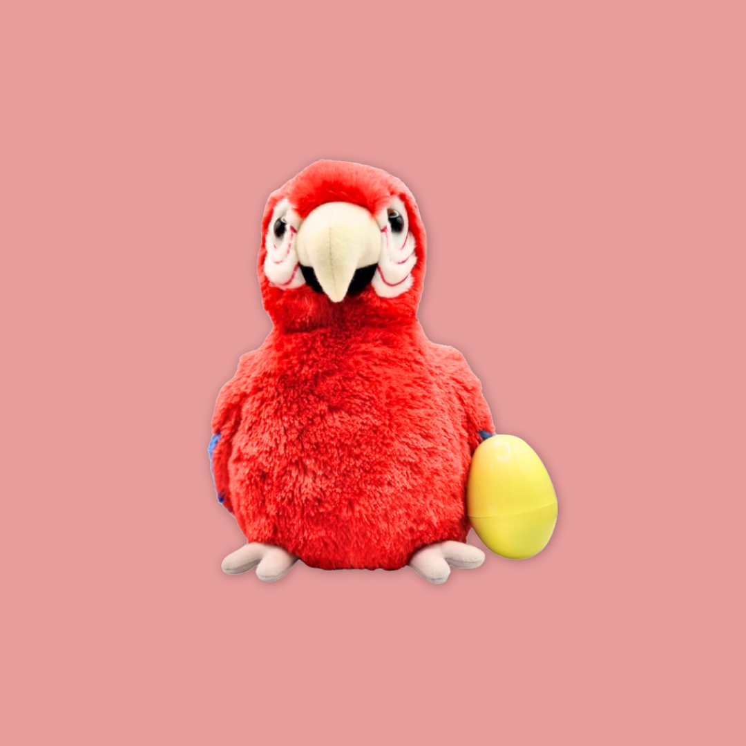 Macaw & Hyacinth Macaw Plush with Egg – Bird Paradise MANDAI WILDLIFE RESERVE
