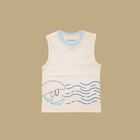 River Wonders Outline Kids Sleeveless Tank Top