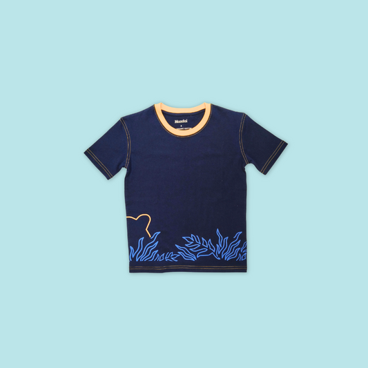 Night Safari Outline Kids T-Shirt