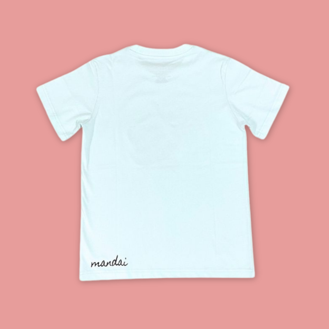 Doodle Series Adult Unisex T-Shirt Otter Float in Water Short Tee - MANDAI WILDLIFE RESERVE