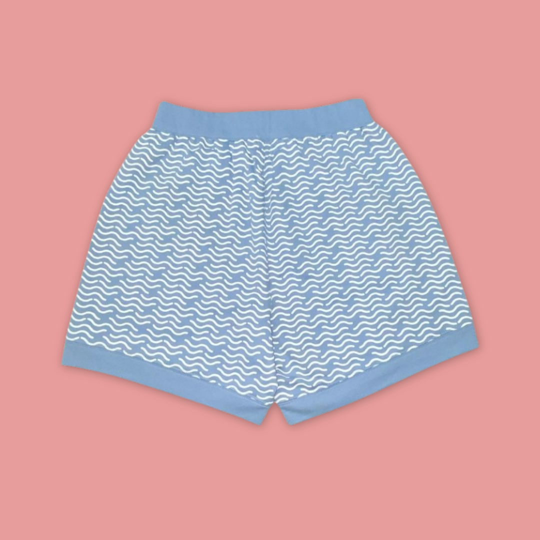 Doodle Series Otterly Doodlelicious Otter in Wave Adult Unisex Short MANDAI WILDLIFE RESERVE