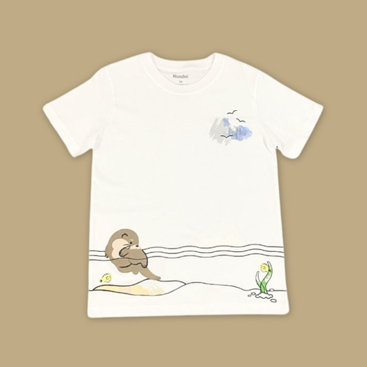 Otter Scenery Adult T-Shirt