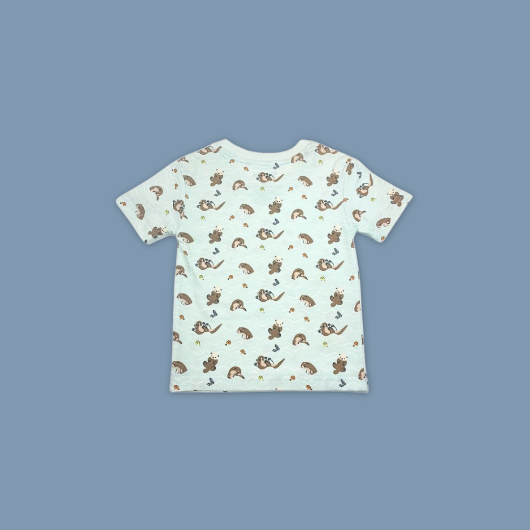 Doodle Series Otterly Kids Unisex T-Shirt Animal All Over Print Short Sleeve - MANDAI WILDLIFE RESERVE