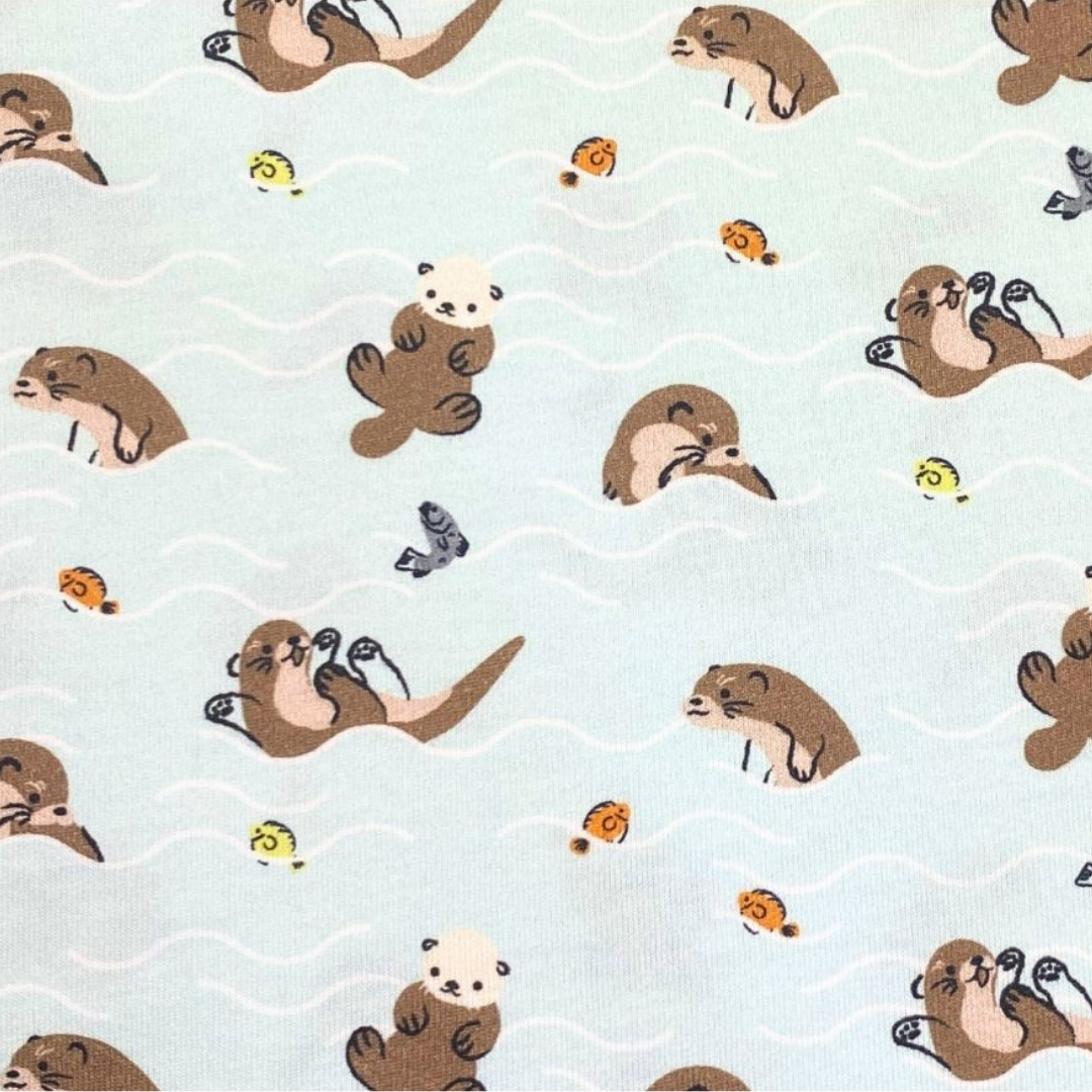 Doodle Series Otterly Kids Unisex T-Shirt Animal All Over Print Short Sleeve - MANDAI WILDLIFE RESERVE