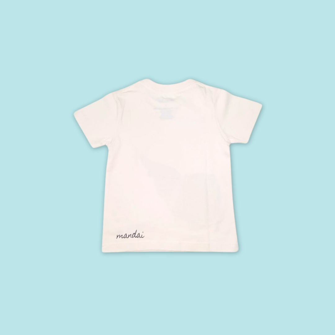 Doodle Series Kids Unisex Otter with Lobster Short Sleeve Top - MANDAI WILDLIFE RESERVE