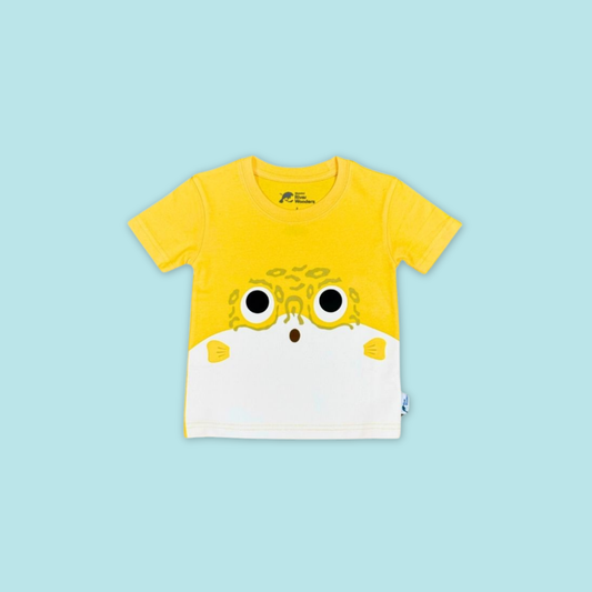 Panda And Friends Pufferfish Face Kids T-Shirt