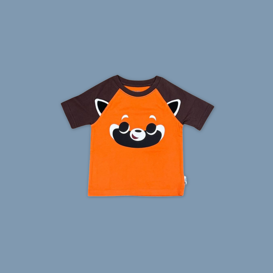 Panda And Friends Red Panda Face Kids T-Shirt