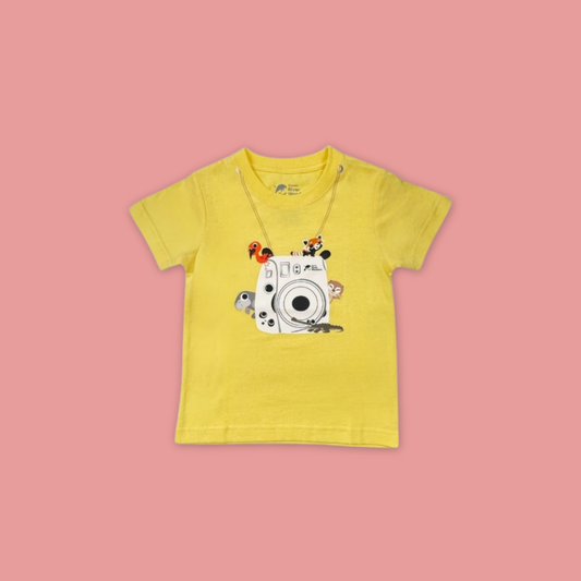 Panda And Friends Camera Say Cheese Kids T-Shirt