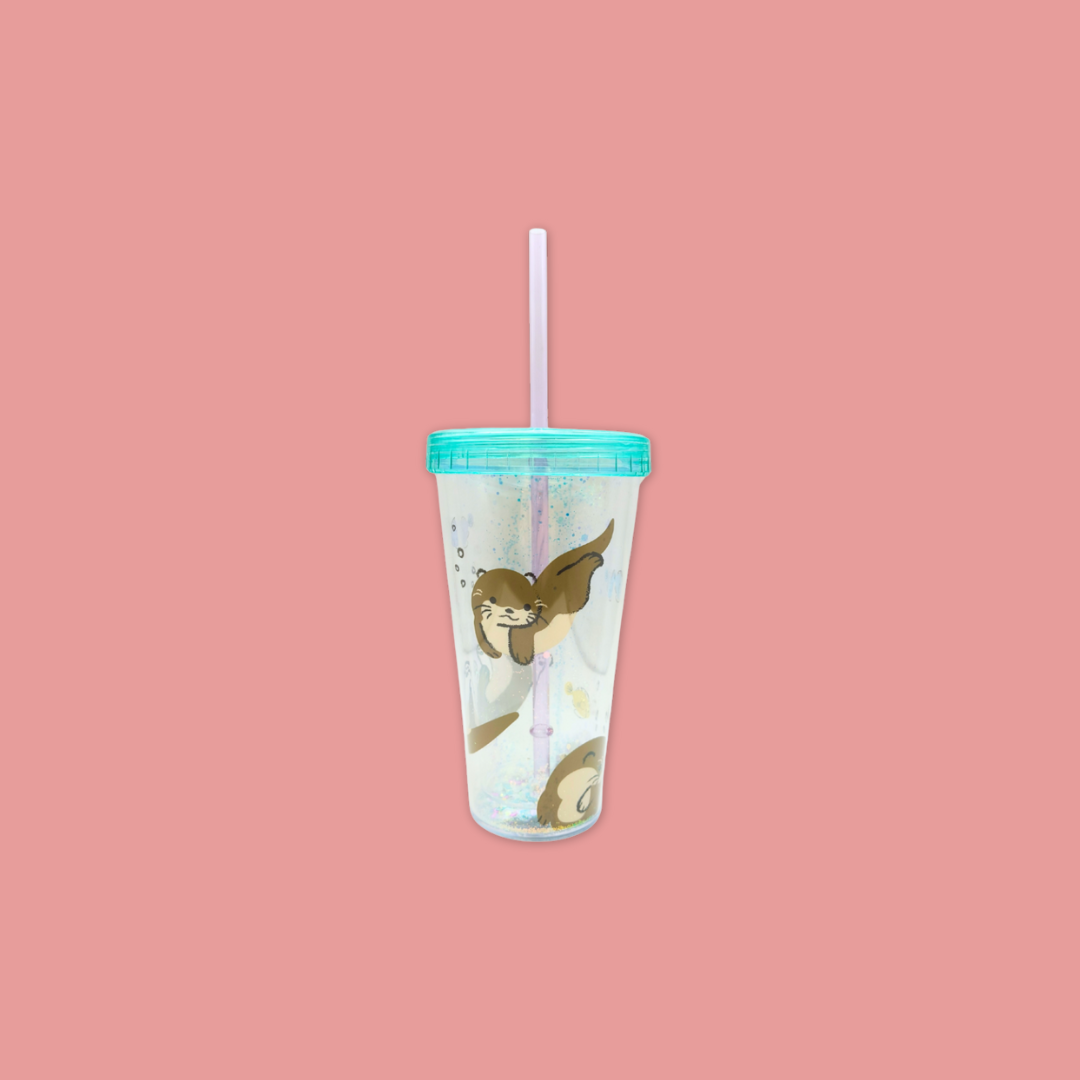 Glitter Otter Double Wall Tumbler at MANDAI WILDLIFE RESERVE