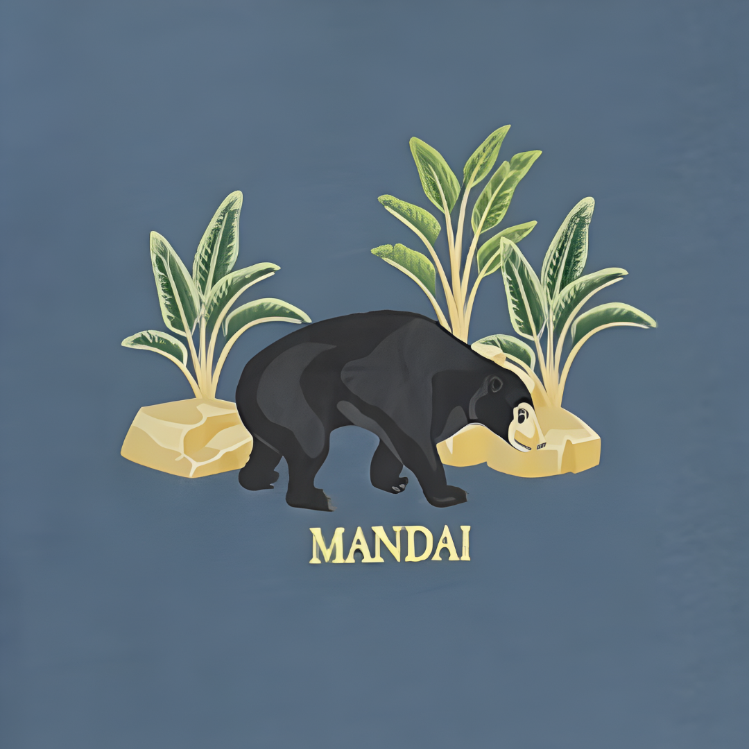 Rainforest Wild Asia Sun Bear Adult T-Shirt MANDAI WILDLIFE RESERVE