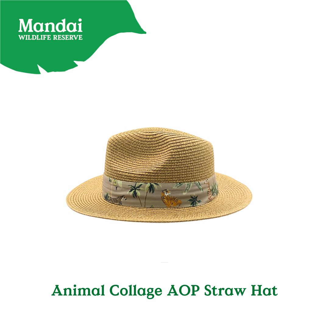 Wildlife Sanctuary II Collection Straw Hat Wrap Bag Lunch Box at MANDAI WILDLIFE RESERVE