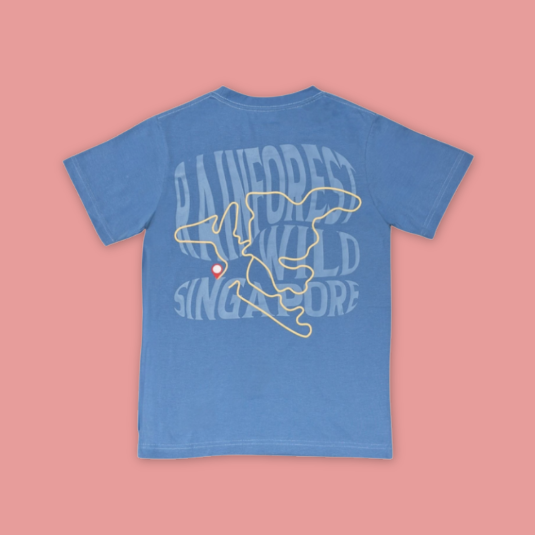 Rainforest Wild Asia Infographic Map Adult T-Shirt - MANDAI WILDLIFE RESERVE