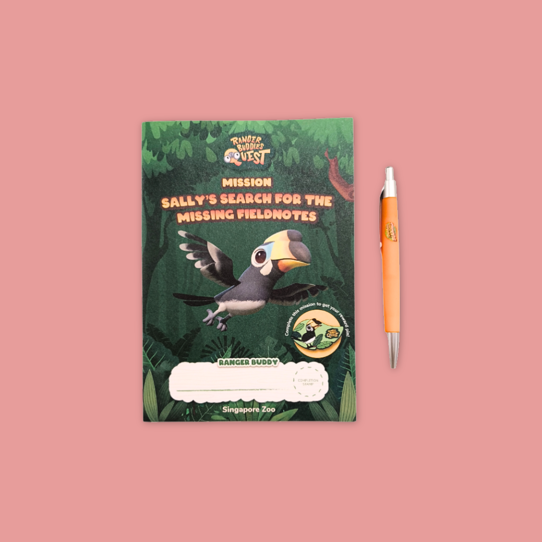 Adventure awaits! Ranger Buddy Mission Booklets with pen & rewards at MANDAI WILDLIFE RESERVE