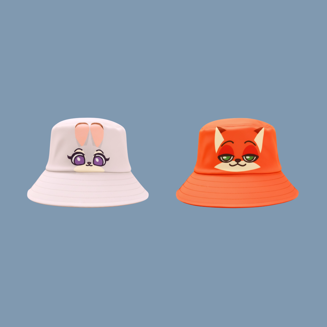 Zootopia 2 Nick & Judy Reversible Bucket Hat | Mandai Wildlife Reserve