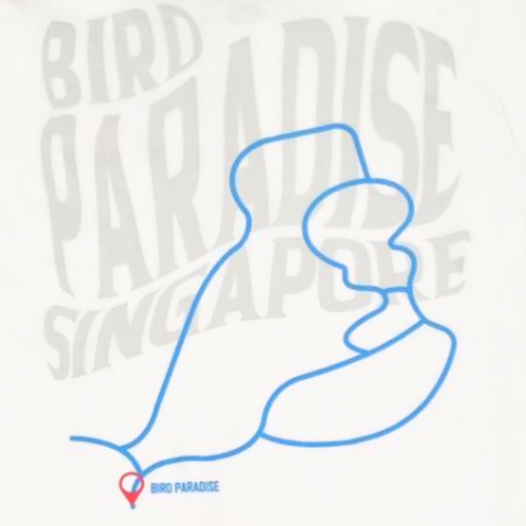 Bird Paradise Map Polo Shirt - MANDAI WILDLIFE RESERVE