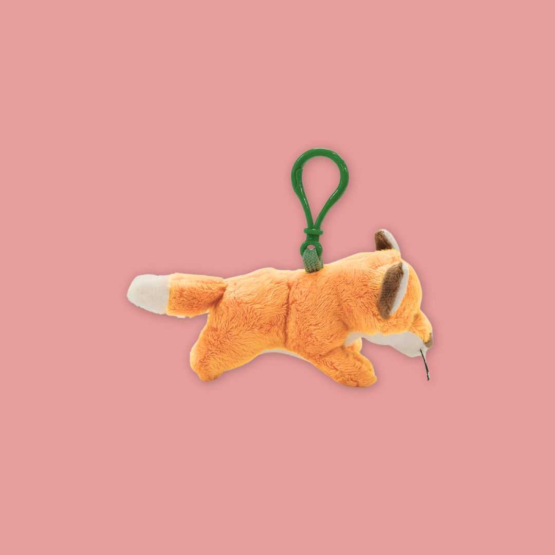 Elephant White Tiger Lion Tiger White Lion Zebra Giraffe Fox Plush Keychain - MANDAI WILDLIFE RESERVE