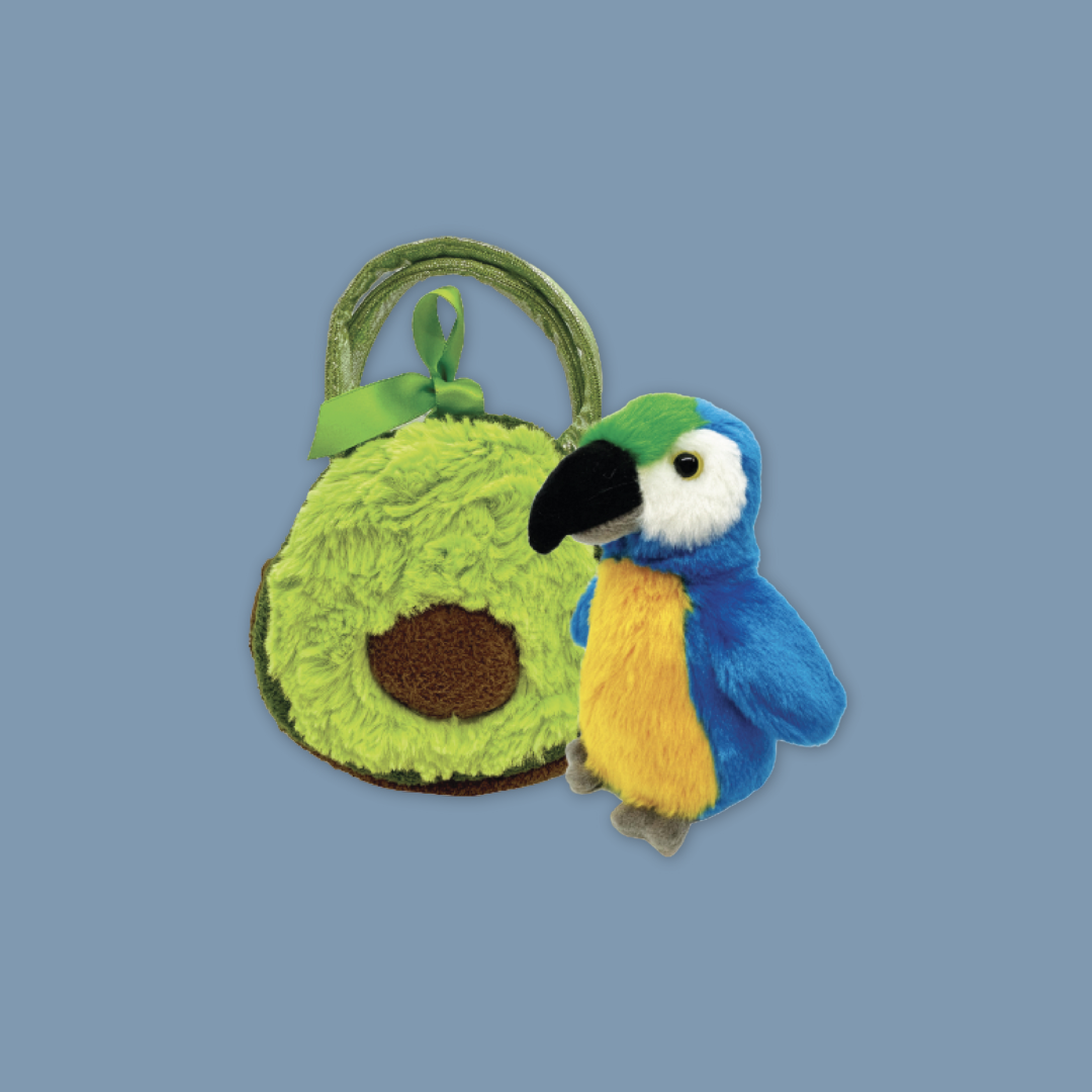 2-Piece Peacock Flamingo Parrot Toucan Penguin Fancy Pouch - MANDAI WILDLIFE RESERVE