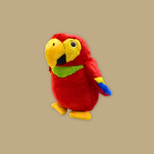 Scarlet Macaw Beanie Plush