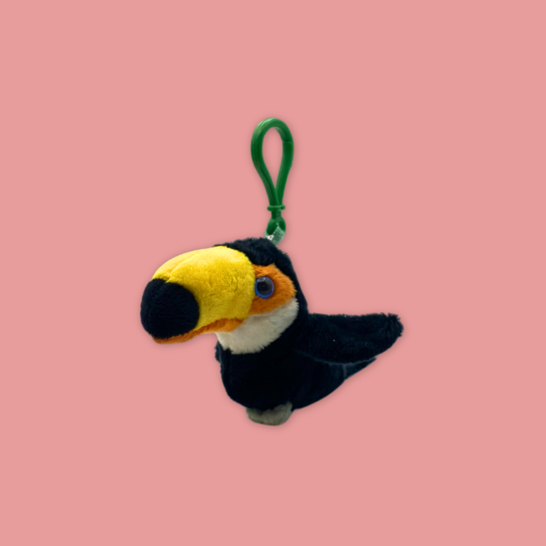 Hornbill Cockatoo Toucan Beanie Plush Keychain Exclusive to MANDAI WILDLIFE RESERVE