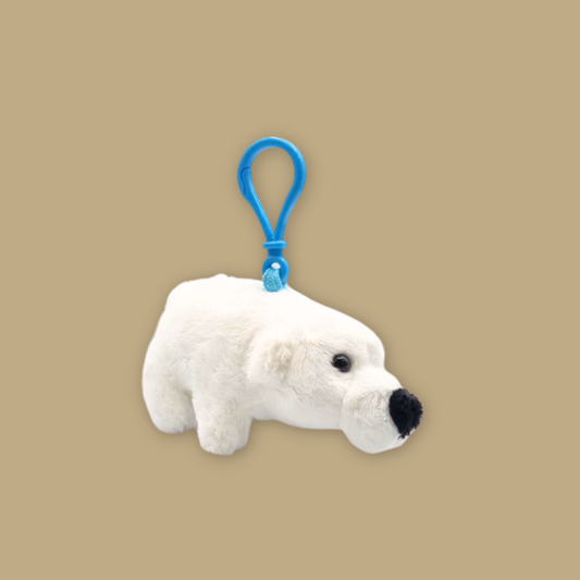 Polar Bear Inuka Plush Keychain
