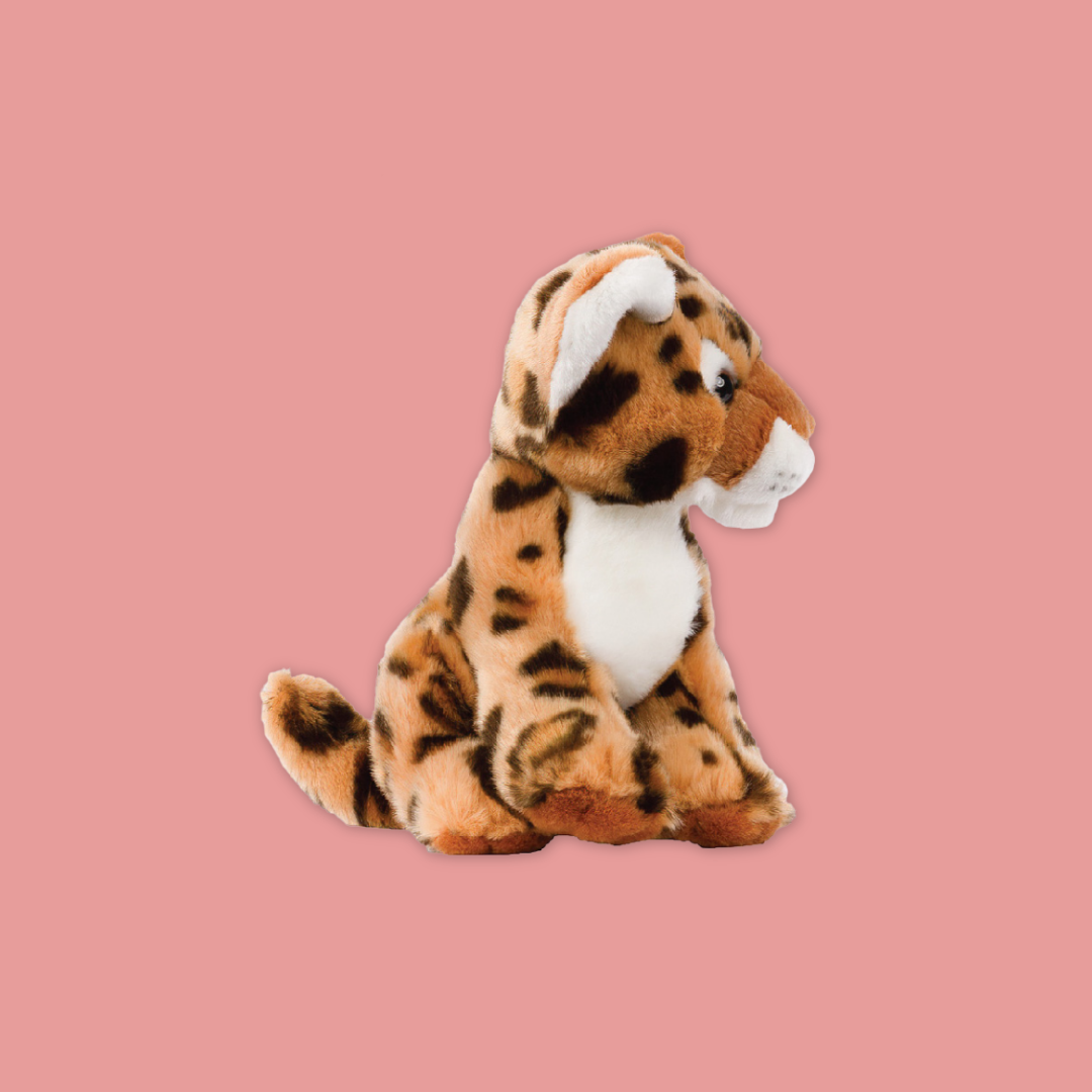 Leopard Cheetah Plush Toy Stuffed Big Cats Animal Realistic Details Textures Good Sleeping Buddy MANDAI WILDLIFE RESERVE