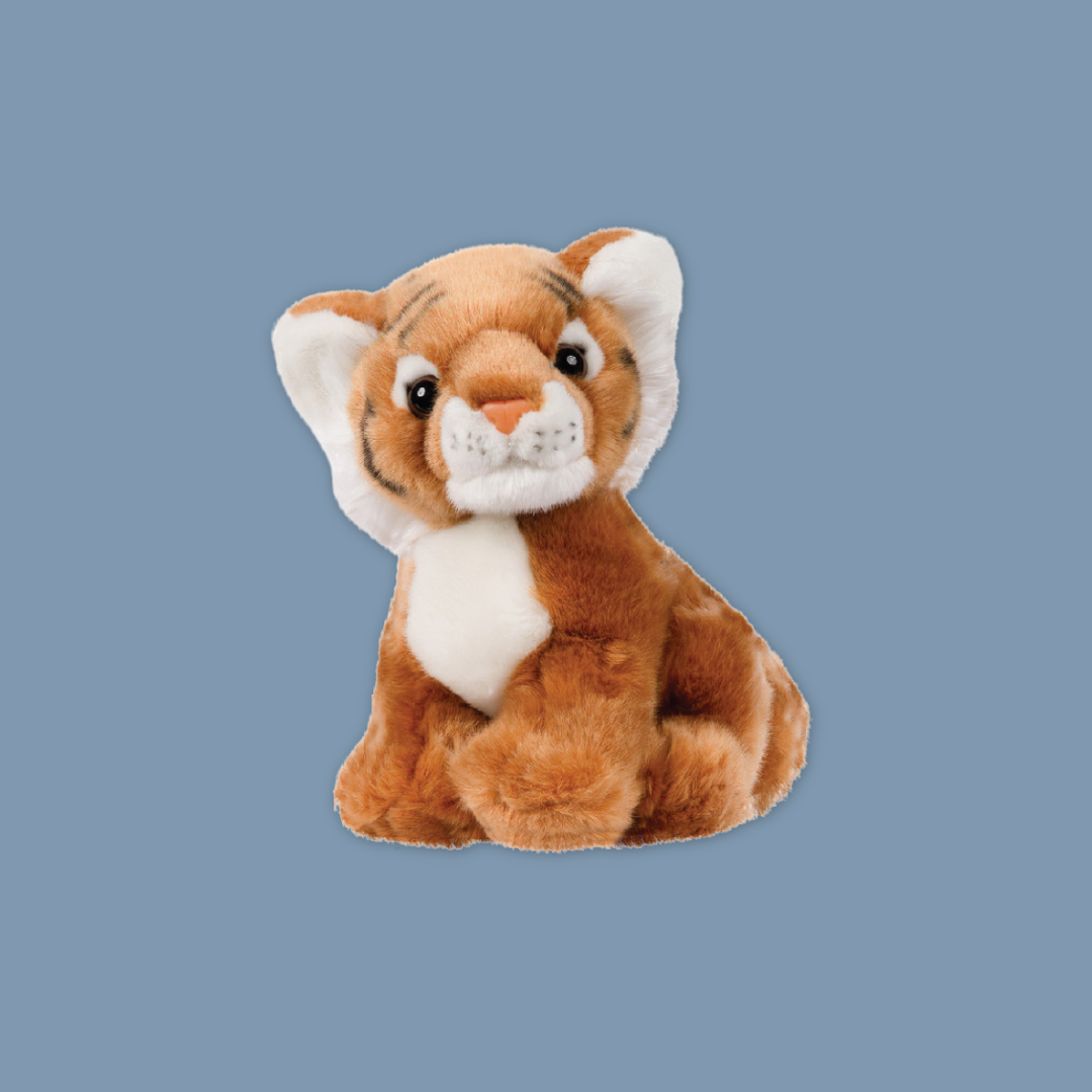 Cheetah Brown Tiger W Tiger Plush Toys Realistic Details Textures Perfect Sleeping Buddies from MANDAI WILDLIFE RESERVE