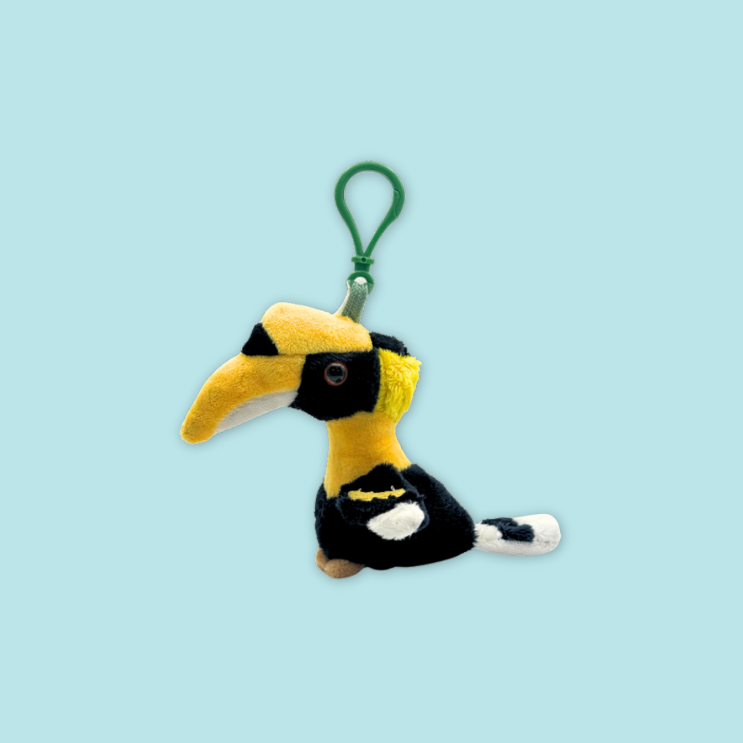Hornbill Cockatoo Toucan Beanie Plush Keychain Exclusive to MANDAI WILDLIFE RESERVE