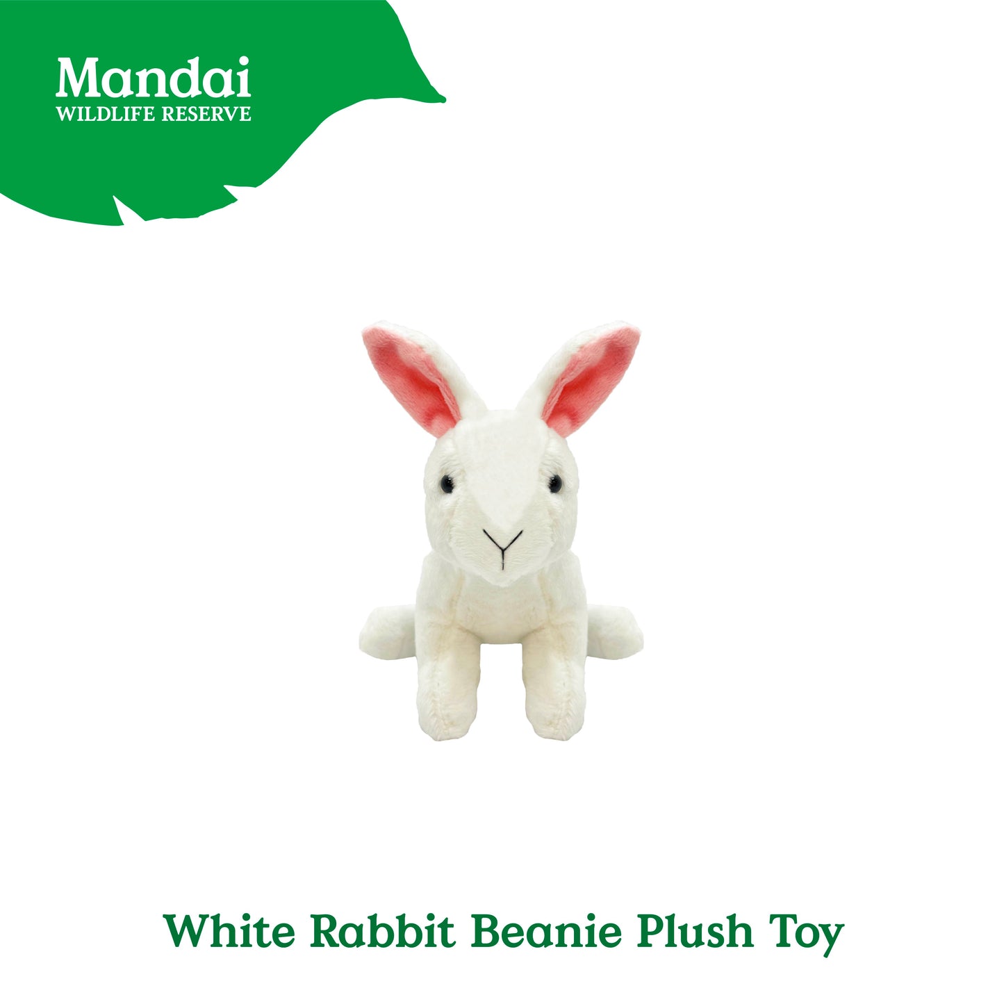 The cute and cuddly Rabbit Beanie Plush Keychain from MANDAI WILDLIFE RESERVE makes a perfect companion and keepsake