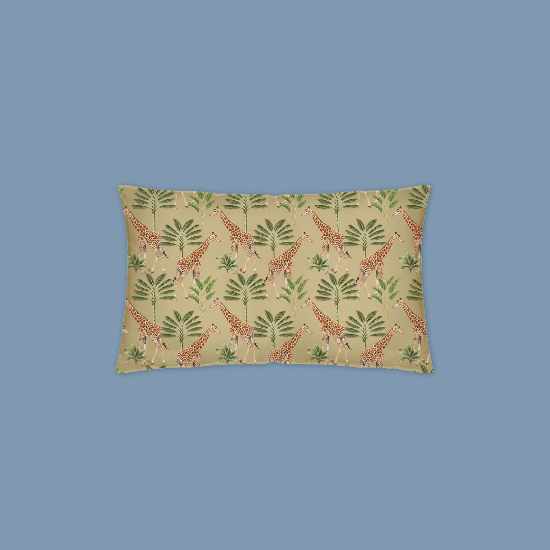 Giraffe Long Cushion Cover Cream Panda MANDAI WILDLIFE RESERVE