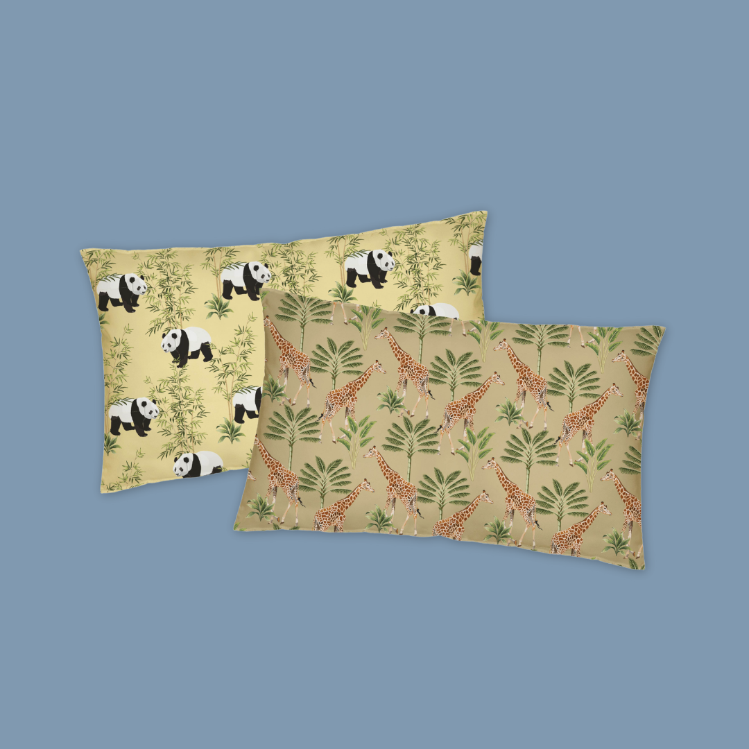 Giraffe Long Cushion Cover Cream Panda MANDAI WILDLIFE RESERVE