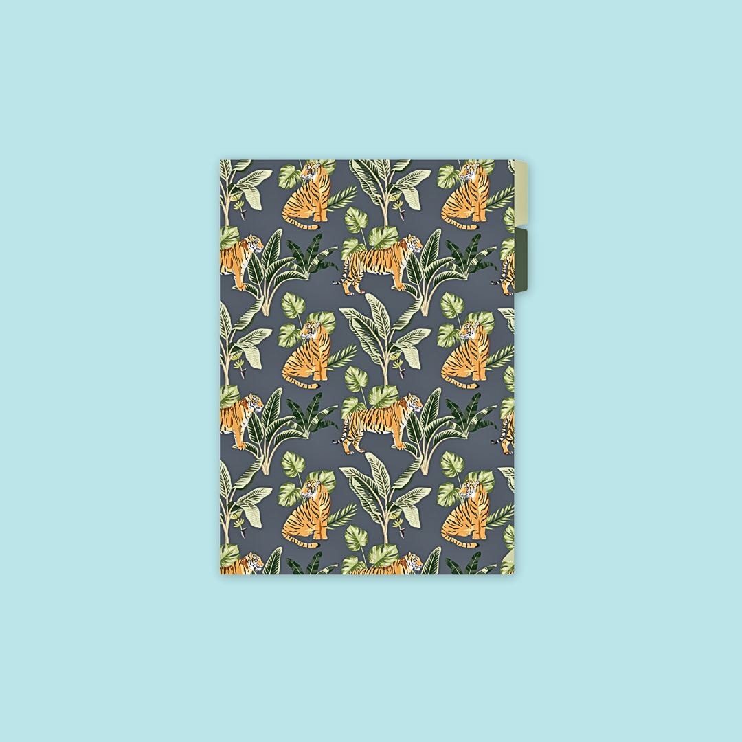 Animals Folder Graphic Printed with Document Dividing Tabs MANDAI WILDLIFE RESERVE