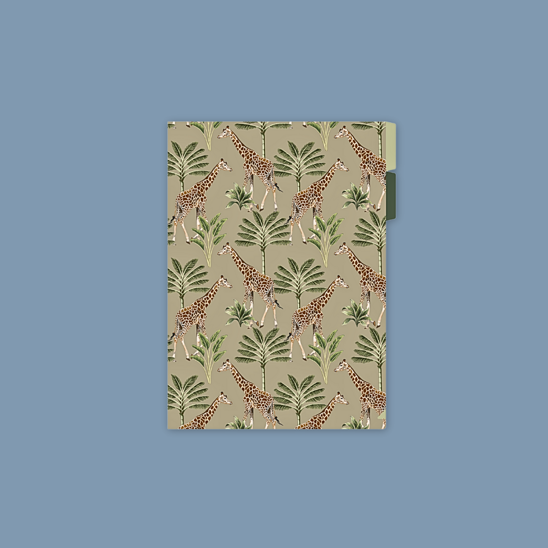 Animals Folder Graphic Printed with Document Dividing Tabs MANDAI WILDLIFE RESERVE