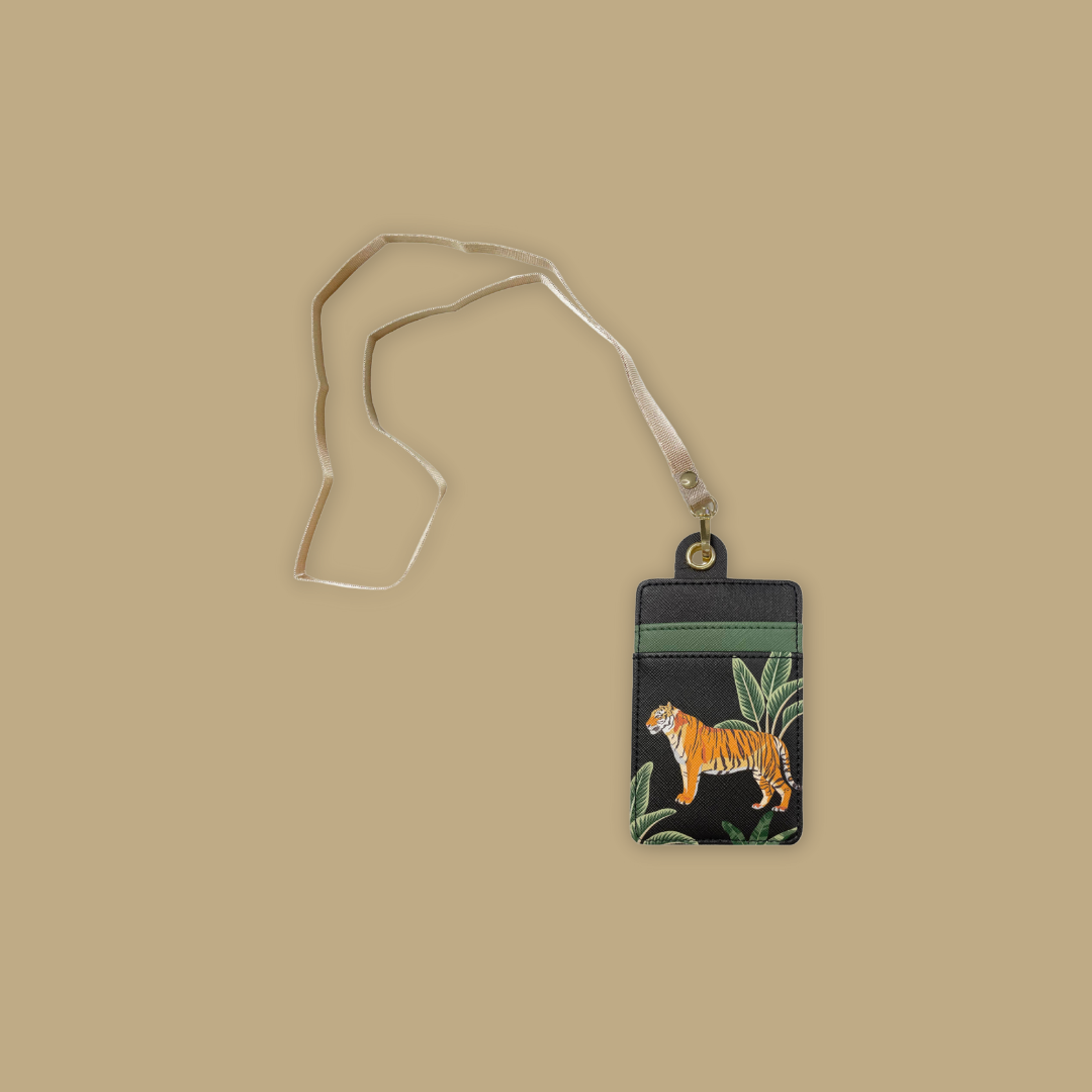 Lanyard Cardholder Soft Case Transparent with 2 Card Slots Animal Designs - MANDAI WILDLIFE RESERVE