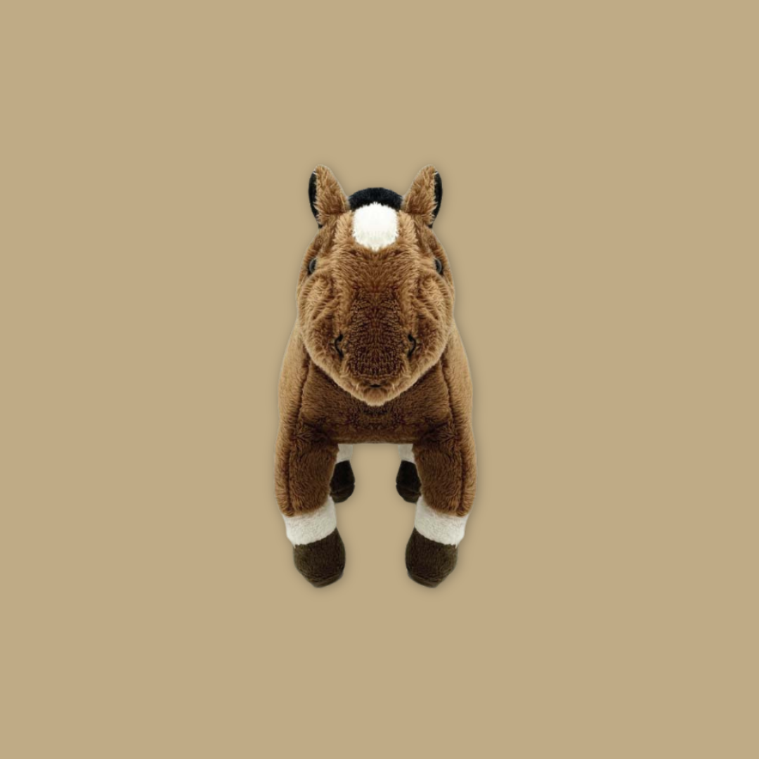 Horse White Horse Fawn Beanie Plush Toy MANDAI WILDLIFE RESERVE