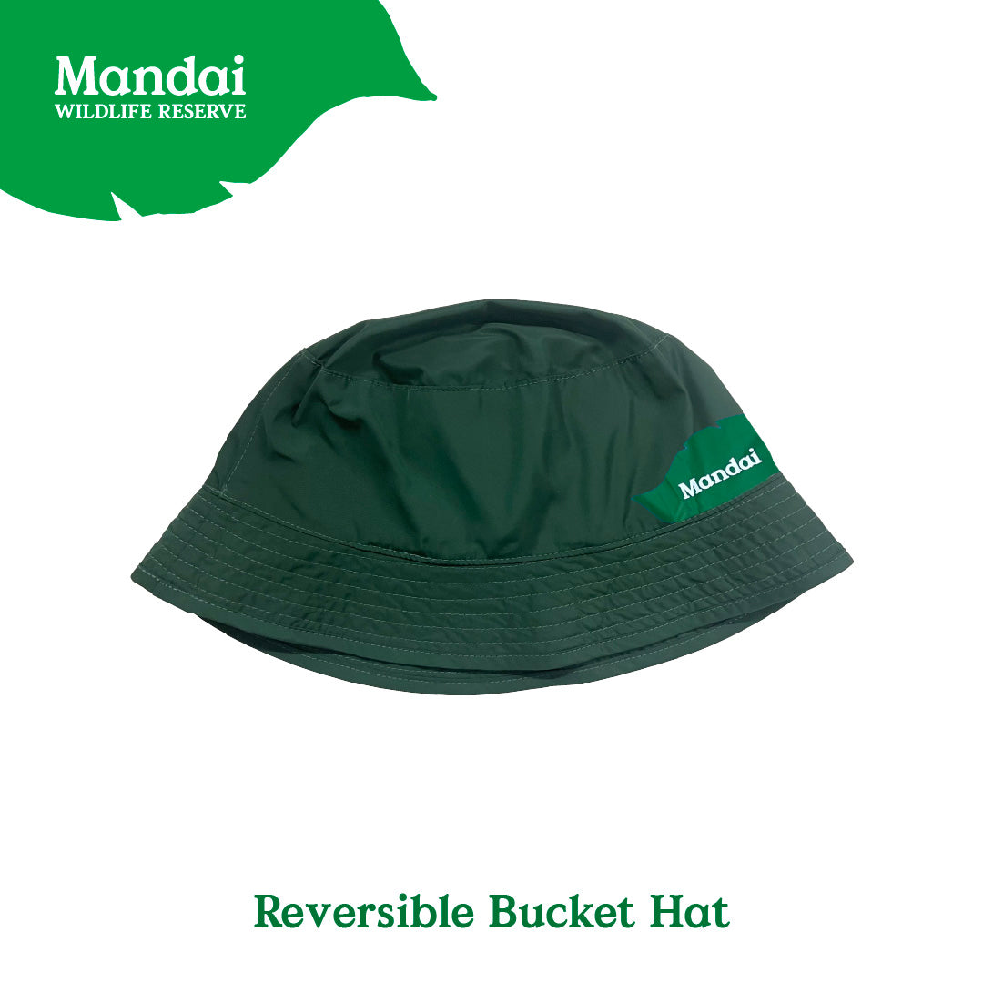Compact Convenient Reversible Bucket Hat Two Sides Unisex Accessories Packable Hat MANDAI WILDLIFE RESERVE