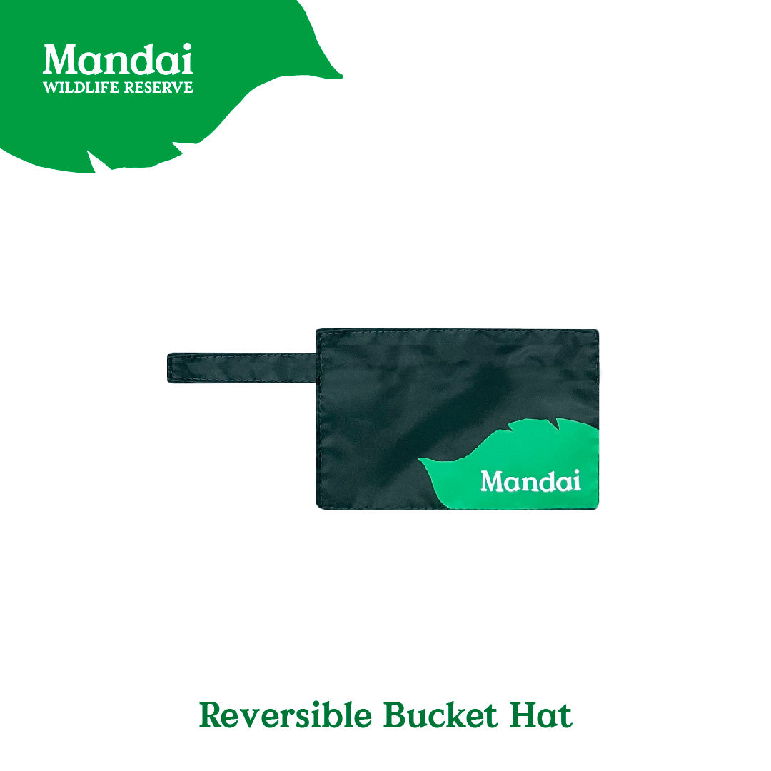 Compact Convenient Reversible Bucket Hat Two Sides Unisex Accessories Packable Hat MANDAI WILDLIFE RESERVE