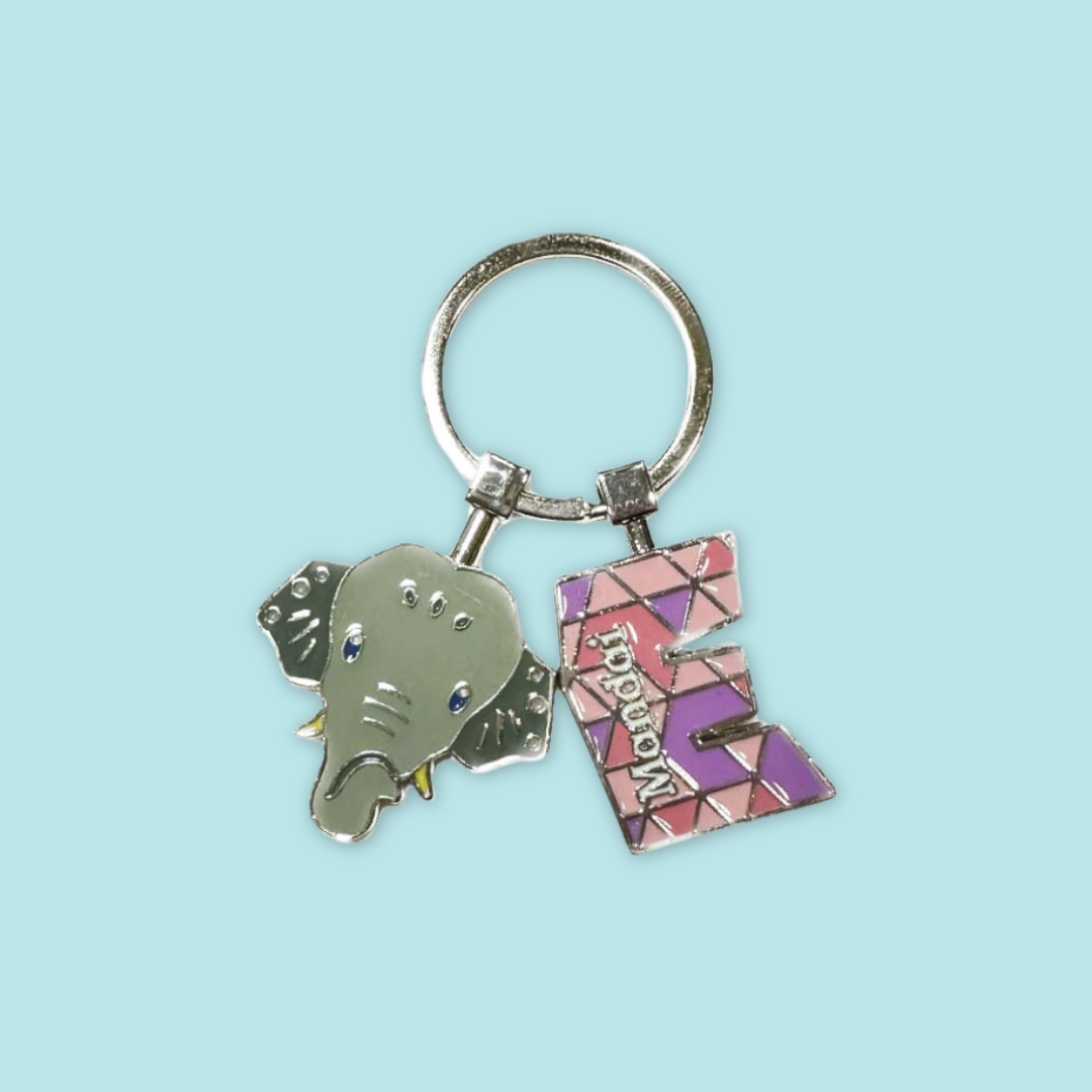 Alphabet Animal Keychain Penguin Bear Cheetah Dog Fennic Fox Giraffe Hipo Ibex Jaguar Charm MANDAI WILDLIFE RESERVE