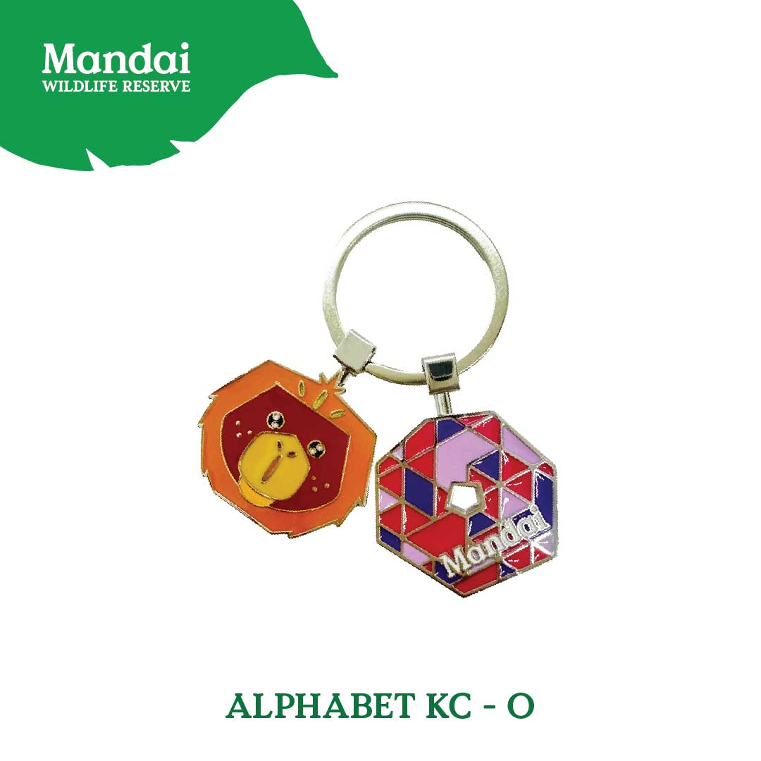 Alphabet Animal Keychain Penguin Bear Cheetah Dog Fennic Fox Giraffe Hipo Ibex Jaguar Charm MANDAI WILDLIFE RESERVE