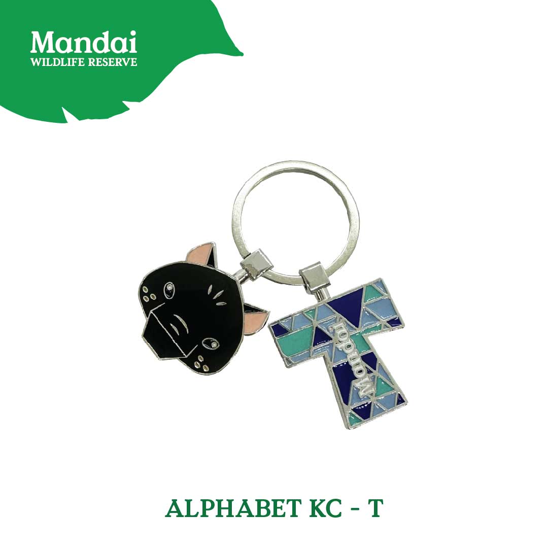 Alphabet Animal Keychain Penguin Bear Cheetah Dog Fennic Fox Giraffe Hipo Ibex Jaguar Charm MANDAI WILDLIFE RESERVE