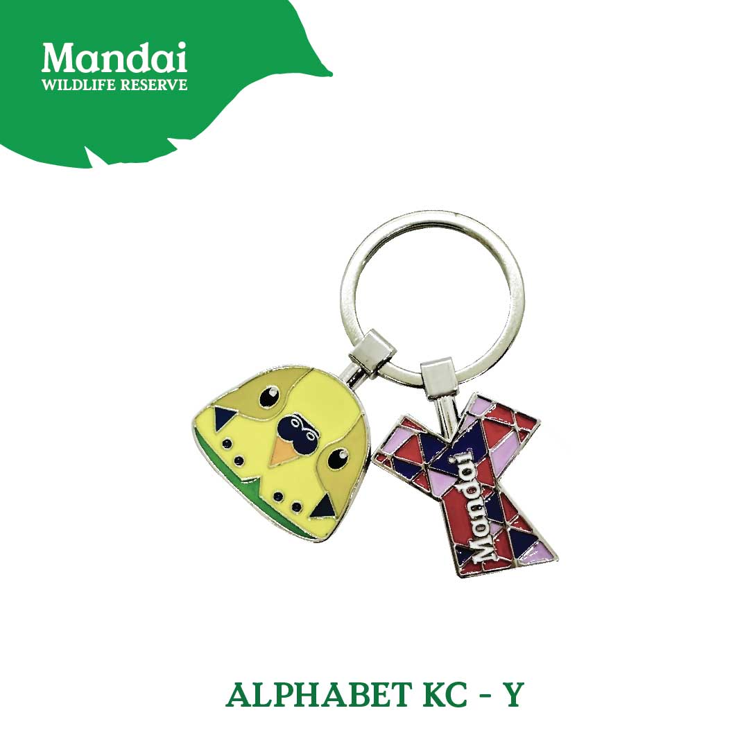 Alphabet Animal Keychain Penguin Bear Cheetah Dog Fennic Fox Giraffe Hipo Ibex Jaguar Charm MANDAI WILDLIFE RESERVE