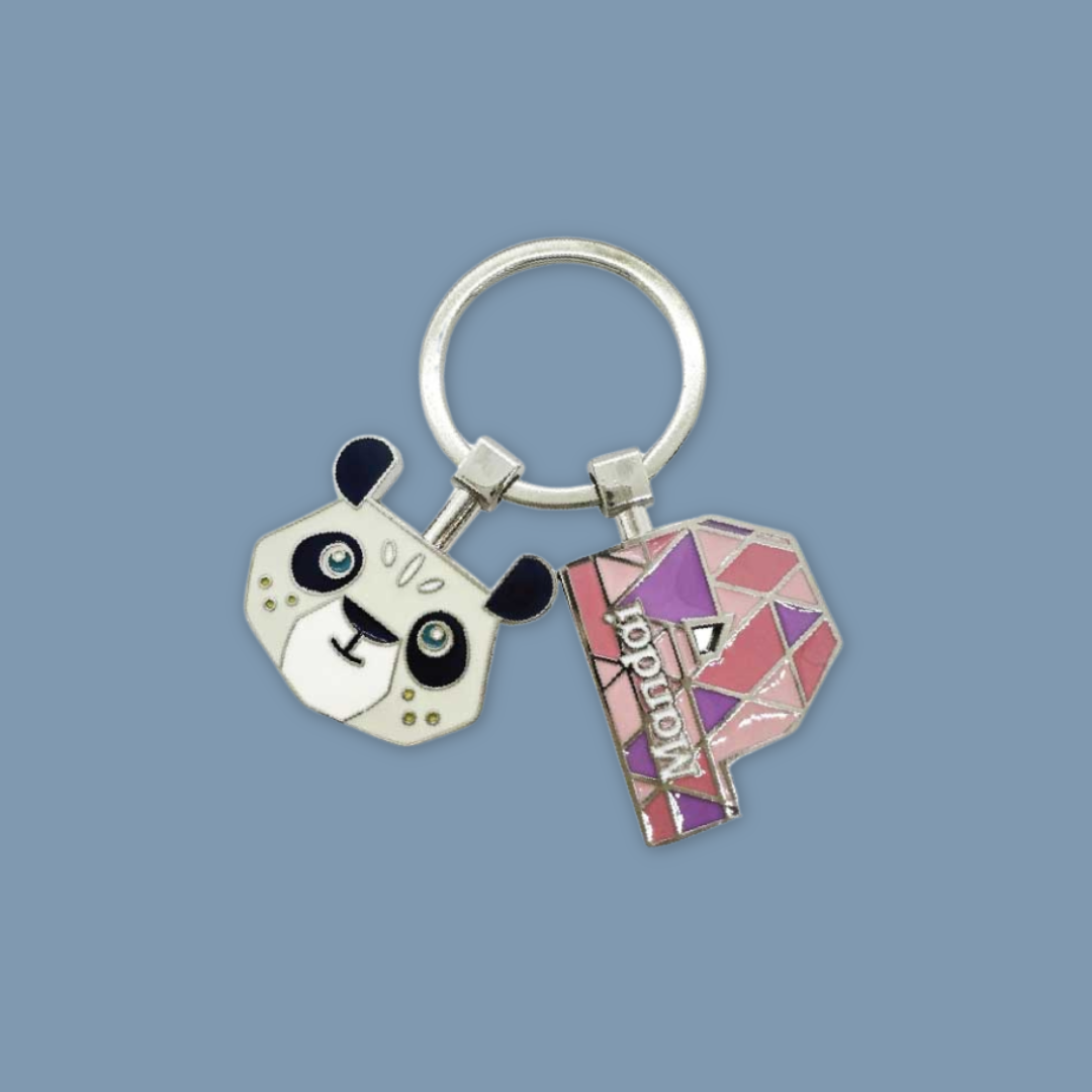 Alphabet Animal Keychain Penguin Bear Cheetah Dog Fennic Fox Giraffe Hipo Ibex Jaguar Charm MANDAI WILDLIFE RESERVE