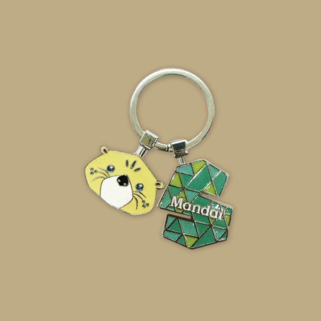 Alphabet Animal Keychain Penguin Bear Cheetah Dog Fennic Fox Giraffe Hipo Ibex Jaguar Charm MANDAI WILDLIFE RESERVE